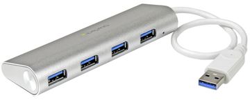 StarTech.com 4 Port kompakter USB 3.0 Hub mit eingebautem Kabel von LumaTech