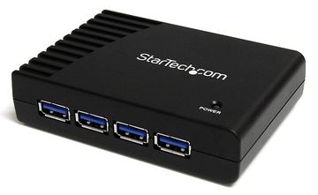 StarTech.com 4 Port SuperSpeed USB 3.0 Hub - Schwarz von LumaTech