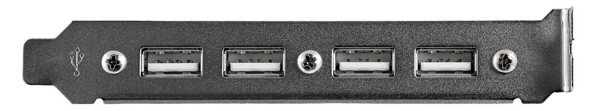 StarTech.com 4 Port USB 2.0 Buchse Slotblech Adapter mit 2x 10-Pin Mainboard Header - USB-Konsole - USB (W)