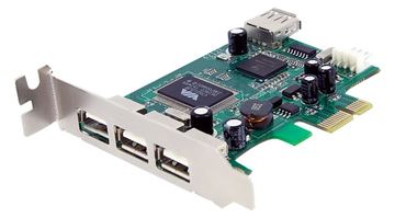 StarTech.com 4 Port USB 2.0 HighSpeed PCI Express Low Profile Schnittstellenkarte - 1 x USB 2.0 intern (Buchse) von LumaTech