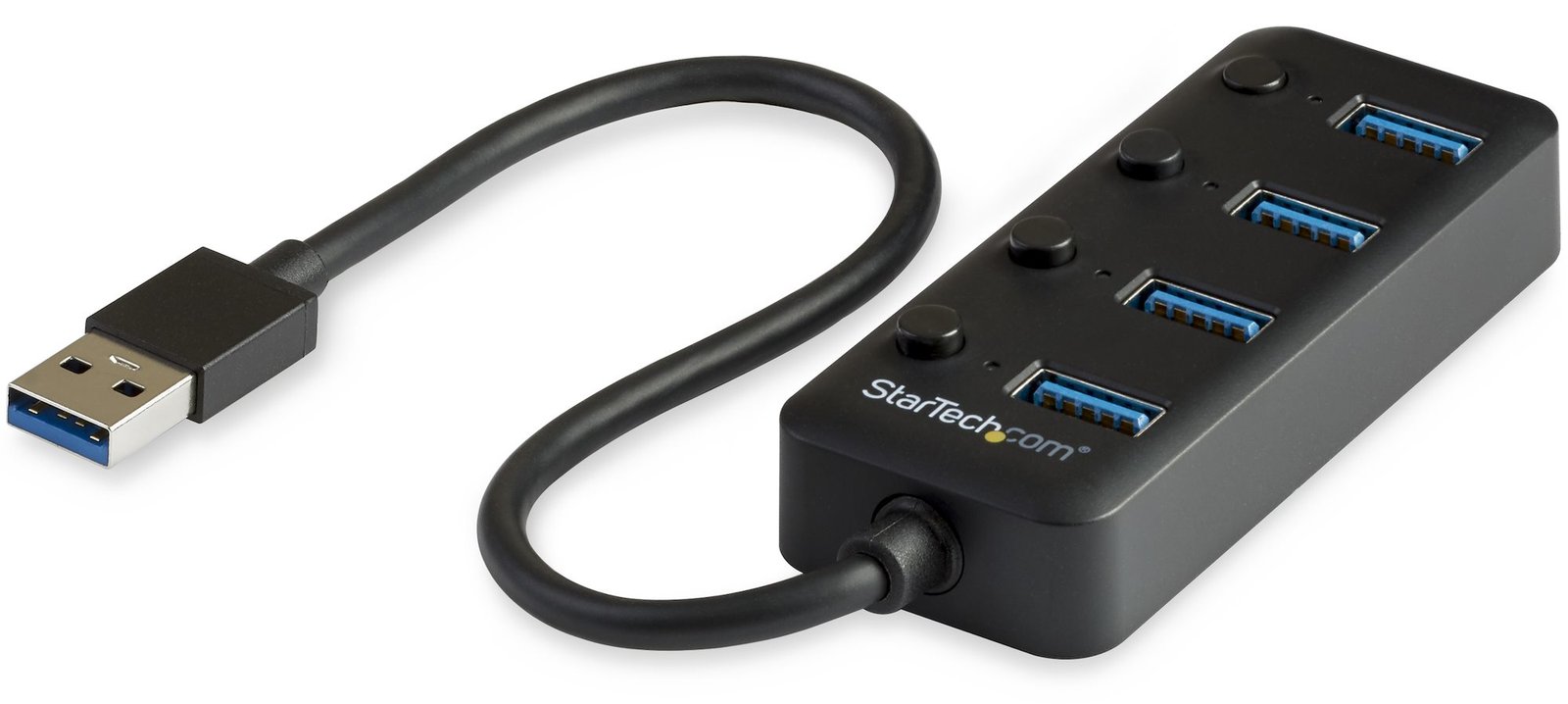 StarTech.com 4 Port USB 3.0 Hub - 4x USB-A mit individuellen An/Aus-Schaltern