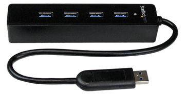 StarTech.com 4 Port USB 3.0 SuperSpeed Hub - Schwarz von LumaTech