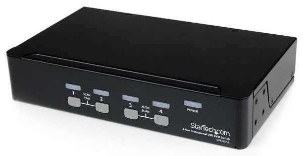 StarTech.com 4 Port VGA USB KVM Switch mit Hub von LumaTech