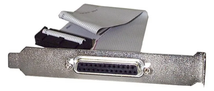 StarTech.com 40cm DB25 Parallel Buchse auf IDC 25 Pin Header Slotblech - Parallelport - DB-25 (W), Ansicht 2