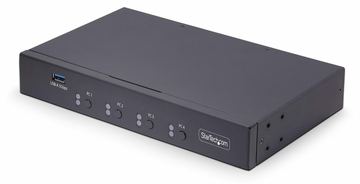 StarTech.com 4-Port KM Switch with Mouse Roaming, USB Switch for Keyboard/Mouse, 3.5mm and USB Audio, Peripheral Sharing von LumaTech