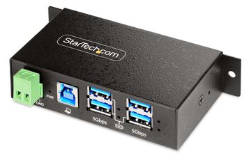 StarTech.com 4-Port Managed USB Hub with 4x USB-A, Heavy Duty with Metal Industrial Housing, ESD & Surge Protection von LumaTech