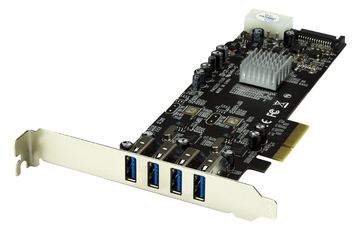 StarTech.com 4-Port USB 3.0 PCI Express Card Adapter - PCIe SuperSpeed USB 3.0 Expansion Card w/ 2 Dedicated 5Gbps von LumaTech