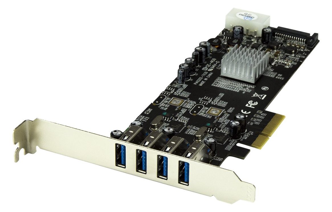 StarTech.com 4-Port USB 3.0 PCI Express Card Adapter - PCIe SuperSpeed USB 3.0 Expansion Card w/ 2 Dedicated 5Gbps