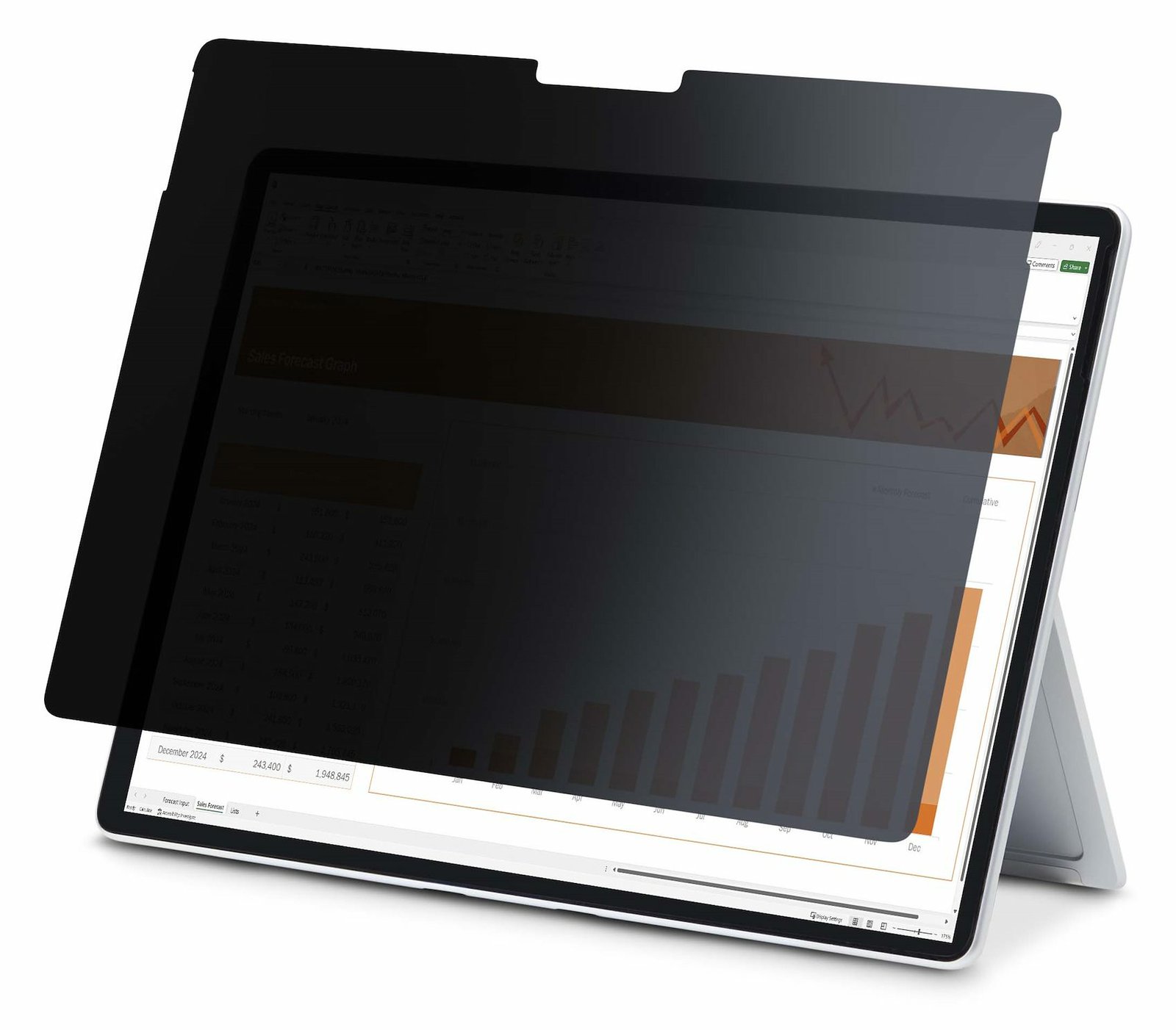 StarTech.com 4-Way Privacy Screen For 13-inch Surface Pro 8/9/X Laptop, For Portrait/Landscape, Touch-Enabled