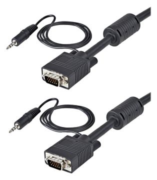 StarTech.com 5 m Monitor VGA Koaxial Videokabel mit Audio für hohe Auflösung - HD15 Stecker/Stecker - VGA-Kabel von LumaTech