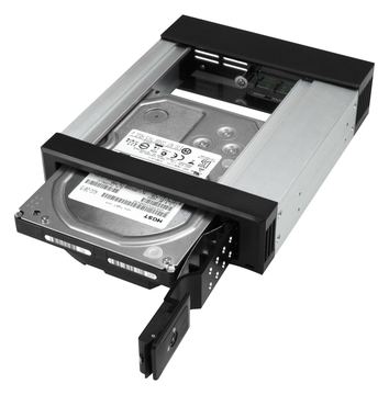 StarTech.com 5,25 auf 3,25 Festplatten Wechselrahmen - für 3,5 SATA/SAS Laufwerke - Trägerlos - SAS/SATA Backplane von LumaTech
