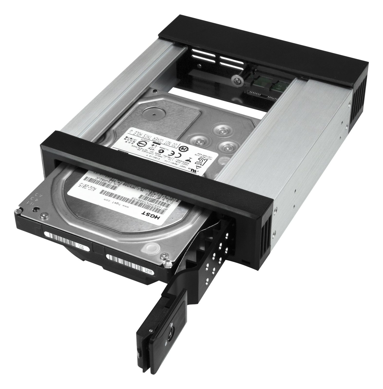 StarTech.com 5,25 auf 3,25 Festplatten Wechselrahmen - für 3,5 SATA/SAS Laufwerke - Trägerlos - SAS/SATA Backplane