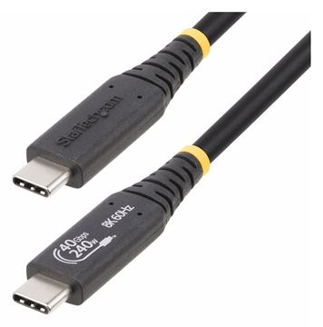 StarTech.com 50cm (1.6ft) USB4 Cable, USB-IF Certified USB-C Cord 40Gbps - USB-Kabel - 24 pin USB-C (M) von LumaTech