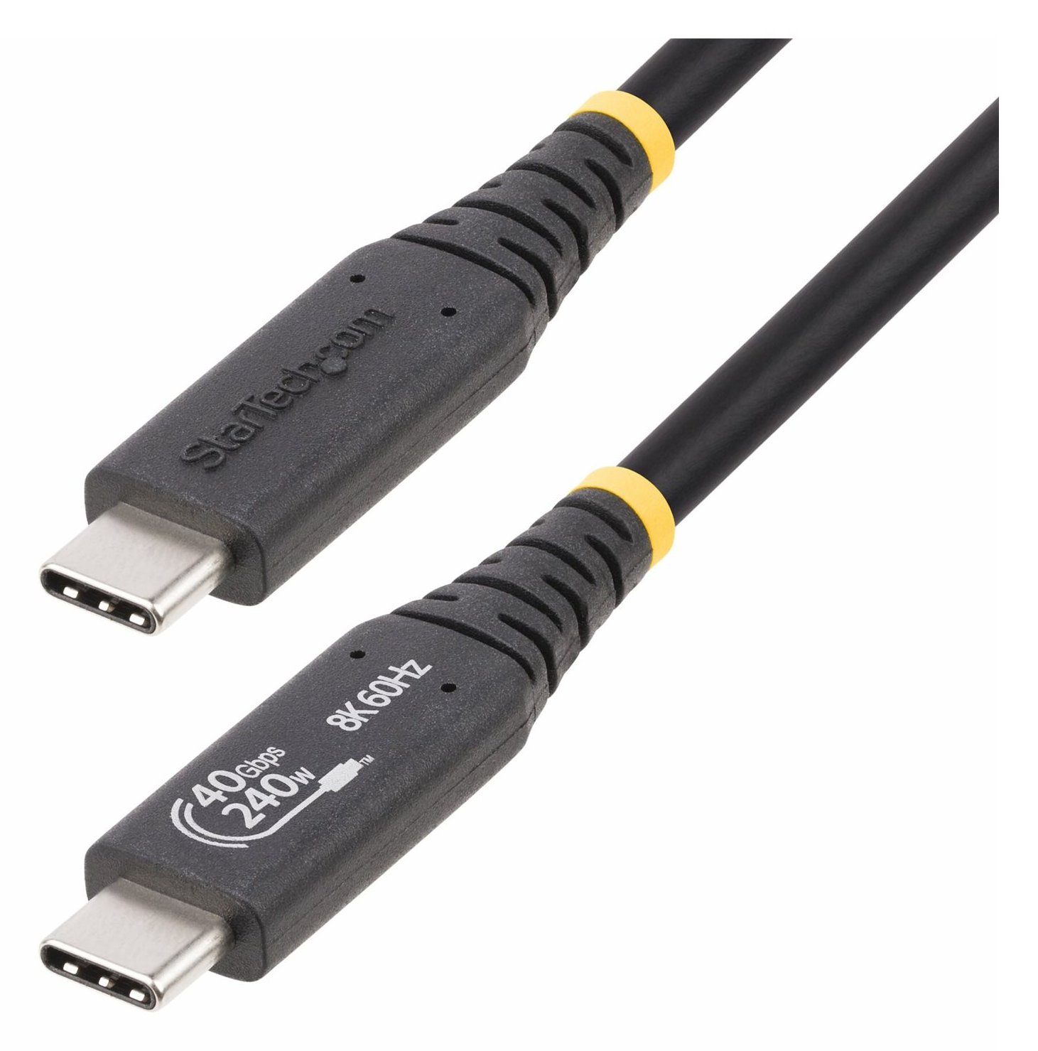 StarTech.com 50cm (1.6ft) USB4 Cable, USB-IF Certified USB-C Cord 40Gbps - USB-Kabel - 24 pin USB-C (M)