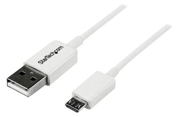 StarTech.com 50cm USB 2.0 A auf Micro USB B Kabel - USB A / Micro B Datenkabel / Anschlusskabel - Weiß - USB-Kabel von LumaTech