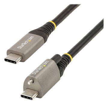 StarTech.com 50cm USB-C Kabel mit Oberseite Schraubensicherung 10Gbit/s - USB 3.1/3.2 Gen 2 Typ-C Kabel - 100W (5A) von LumaTech