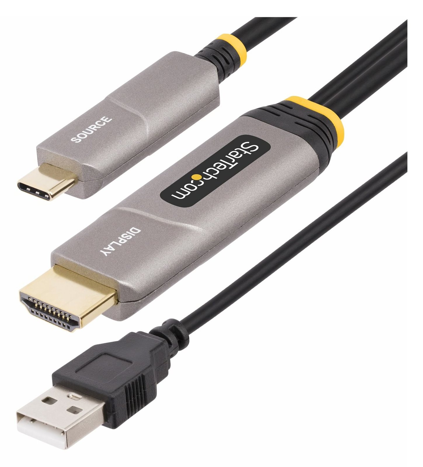 StarTech.com 50ft (15.2m) USB-C to HDMI 2.0 Active Optical Cable, 4K 60Hz - HDMI-Kabel - 24 pin USB-C männlich zu HDMI