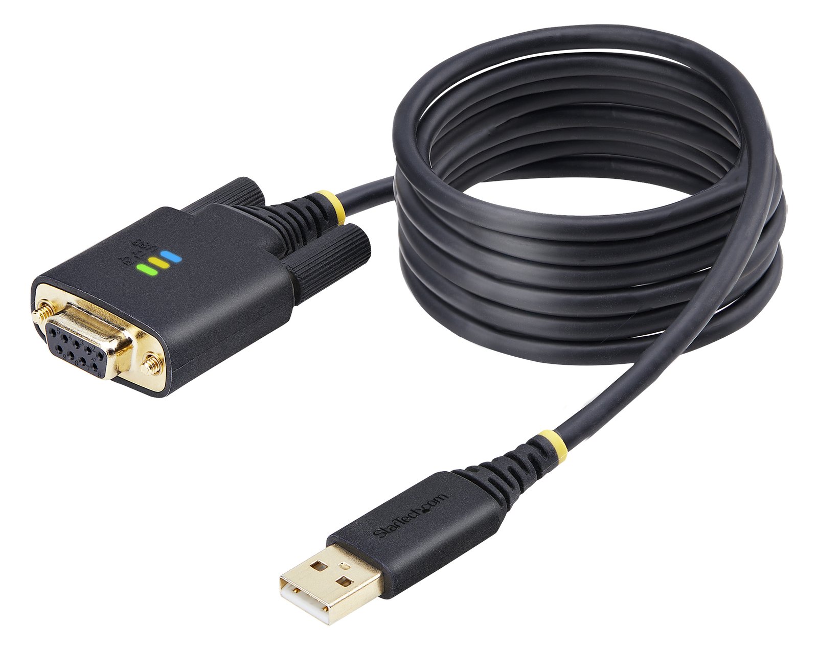 StarTech.com 6.6ft/2m USB to Null Modem Serial Adapter Cable, FTDI, RS232 - Kabel USB / seriell - USB (M)