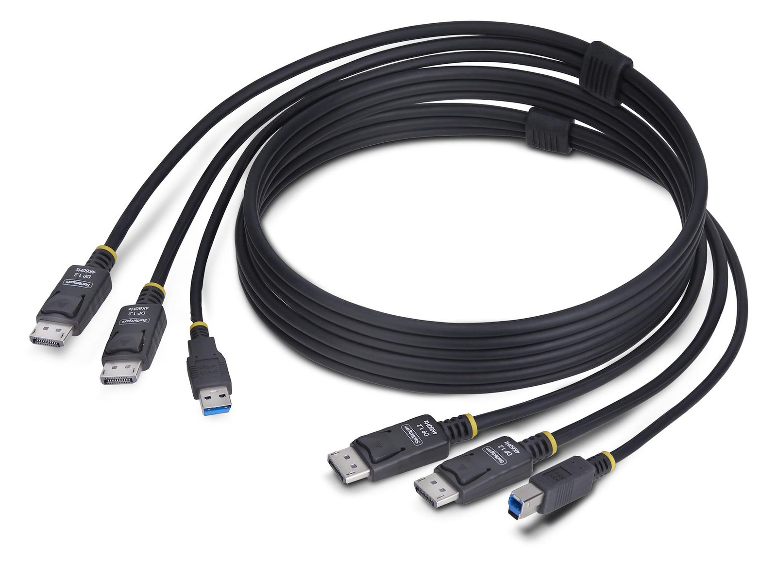 StarTech.com 6ft (1.8m) Dual-DisplayPort and USB 5Gbps KVM Cable - Tastatur- / Video- / Maus- (KVM-) von LumaTech