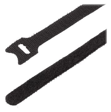 StarTech.com 6in Hook and Loop Cable Ties, 50 Pack, Black, Reusable Cable Straps, Adjustable and Flexible von LumaTech