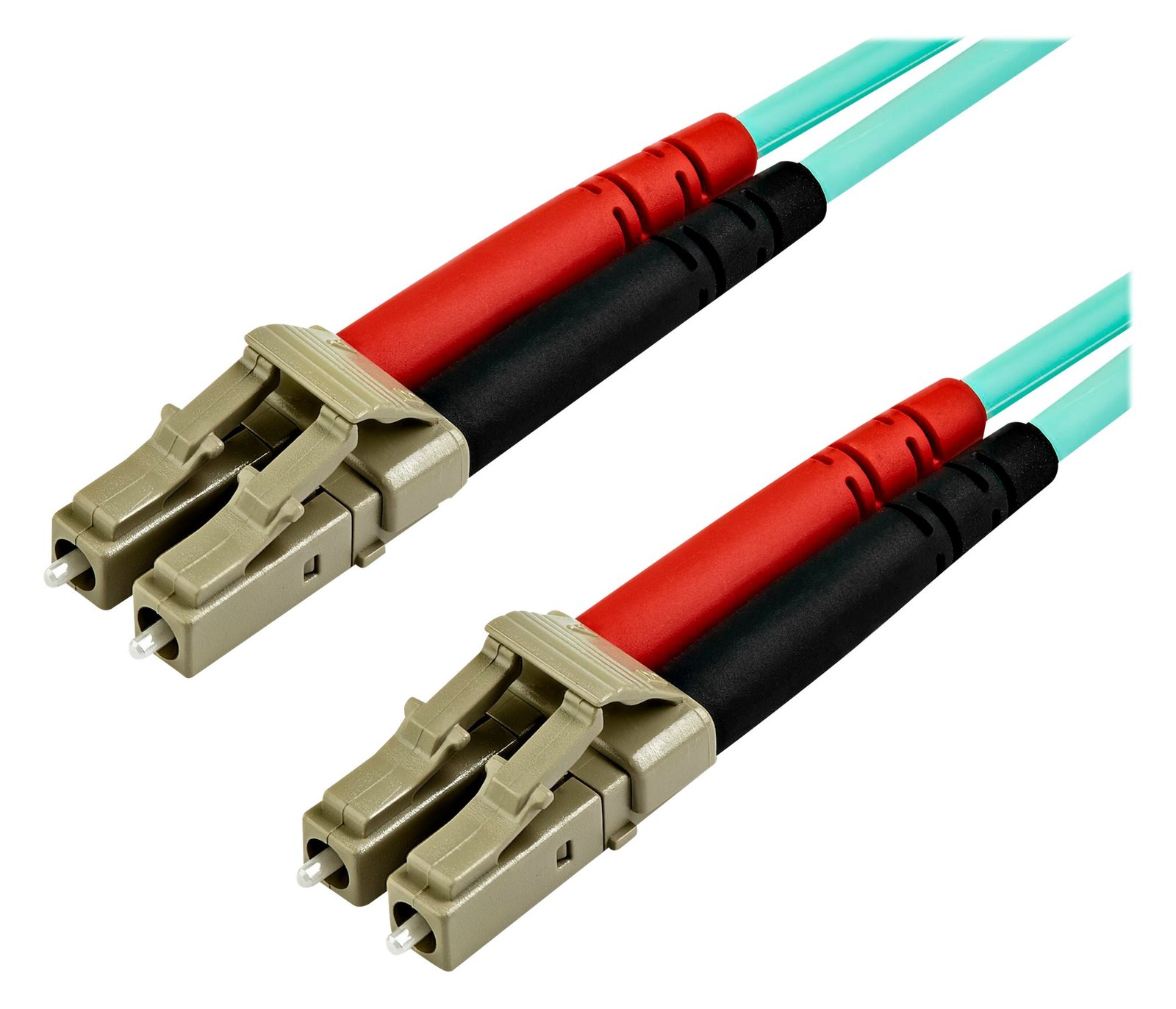 StarTech.com 7 m OM4 LC to LC Multimode Duplex Fiber Optic Patch Cable - Aqua - 50/125 - Fiber Optic Cable