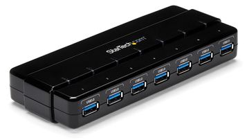 StarTech.com 7 Port USB 3.0 SuperSpeed Hub - USB 3 Hub Netzteil / Stromanschluss und Kabel von LumaTech