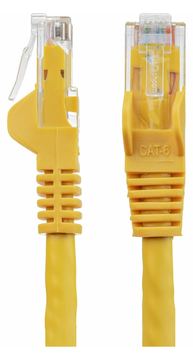 StarTech.com 7.5m CAT6 Ethernet Cable, 10 Gigabit Snagless RJ45 650MHz 100W PoE Patch Cord - Gelb von LumaTech