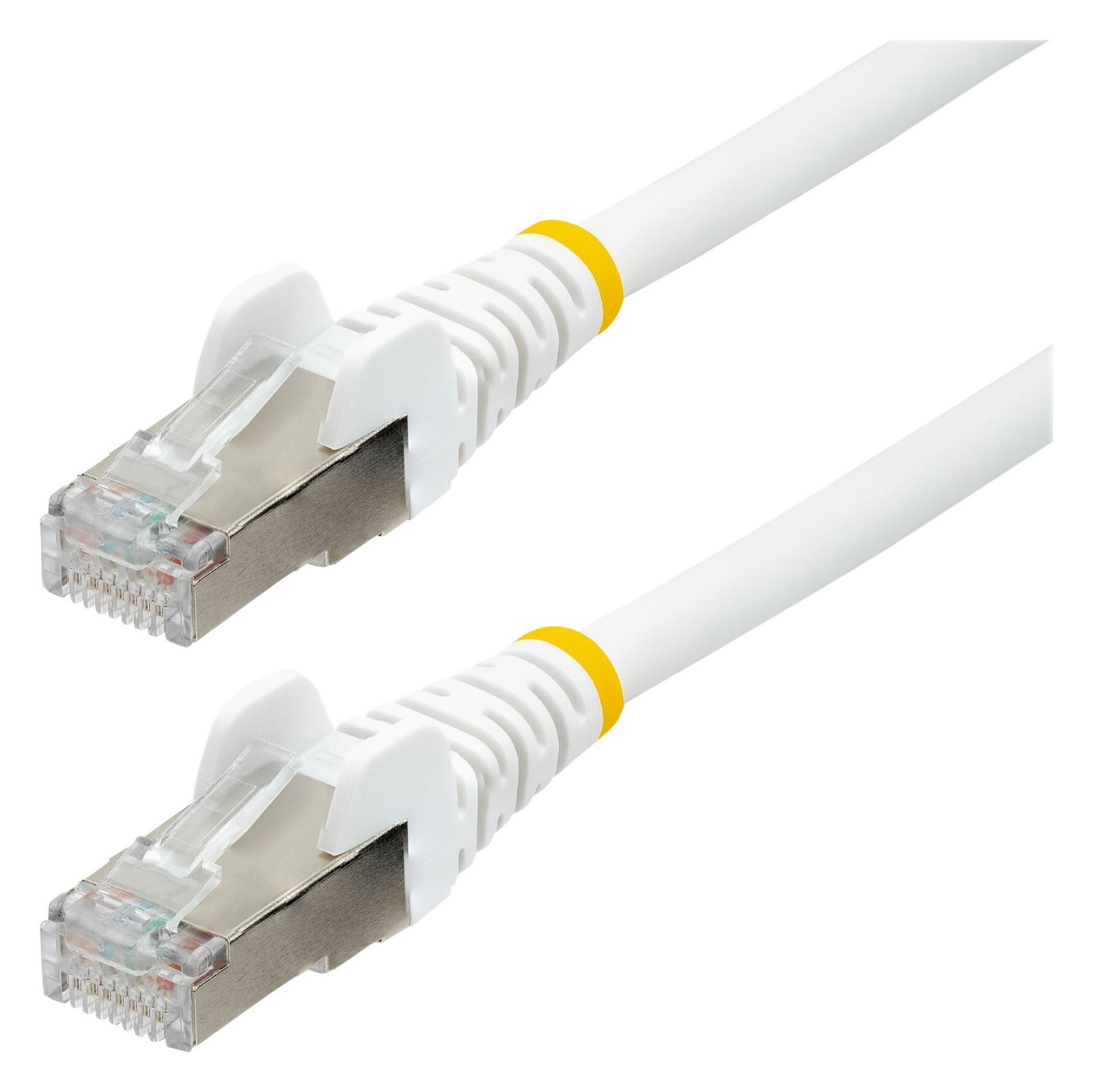 StarTech.com 7.5m CAT6a Ethernet Cable - White - Low Smoke Zero Halogen (LSZH)