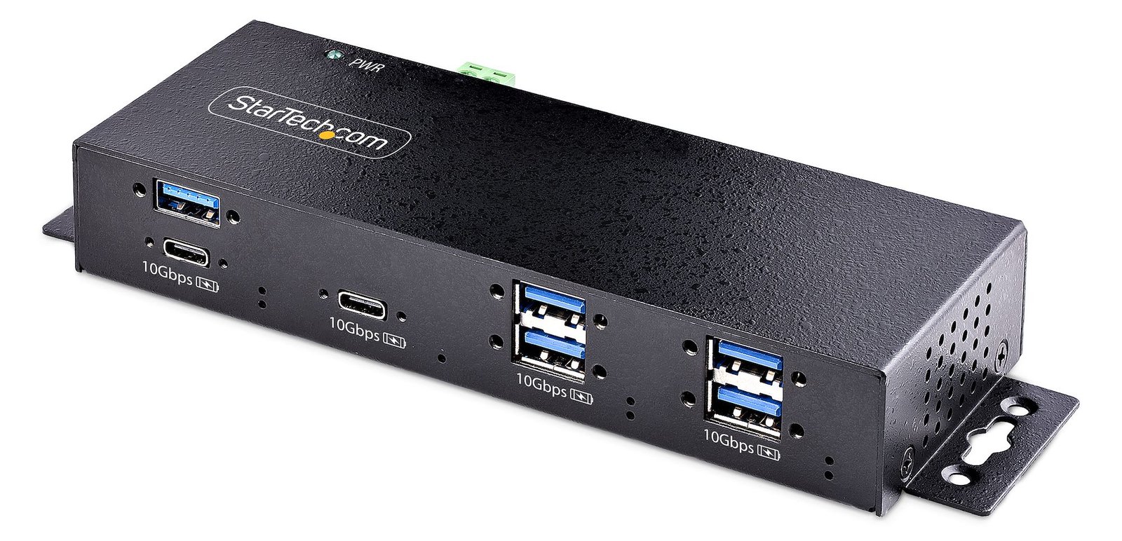 StarTech.com 7-Port Industrial USB Hub 10Gbps Hub, Metal, Mountable, TAA