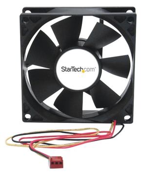 StarTech.com 80mm Gehäuselüfter - 8cm Lüfter für PC Gehäuse mit 3 pin Molex Stecker (80mmx80mmx25mm) von LumaTech