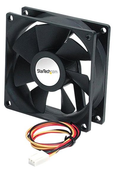 StarTech.com 92mm Gehäuselüfter - Lüfter 9cm für PC Gehäuse mit 3-pin Molex Stecker (92mmx92mmx25mm)