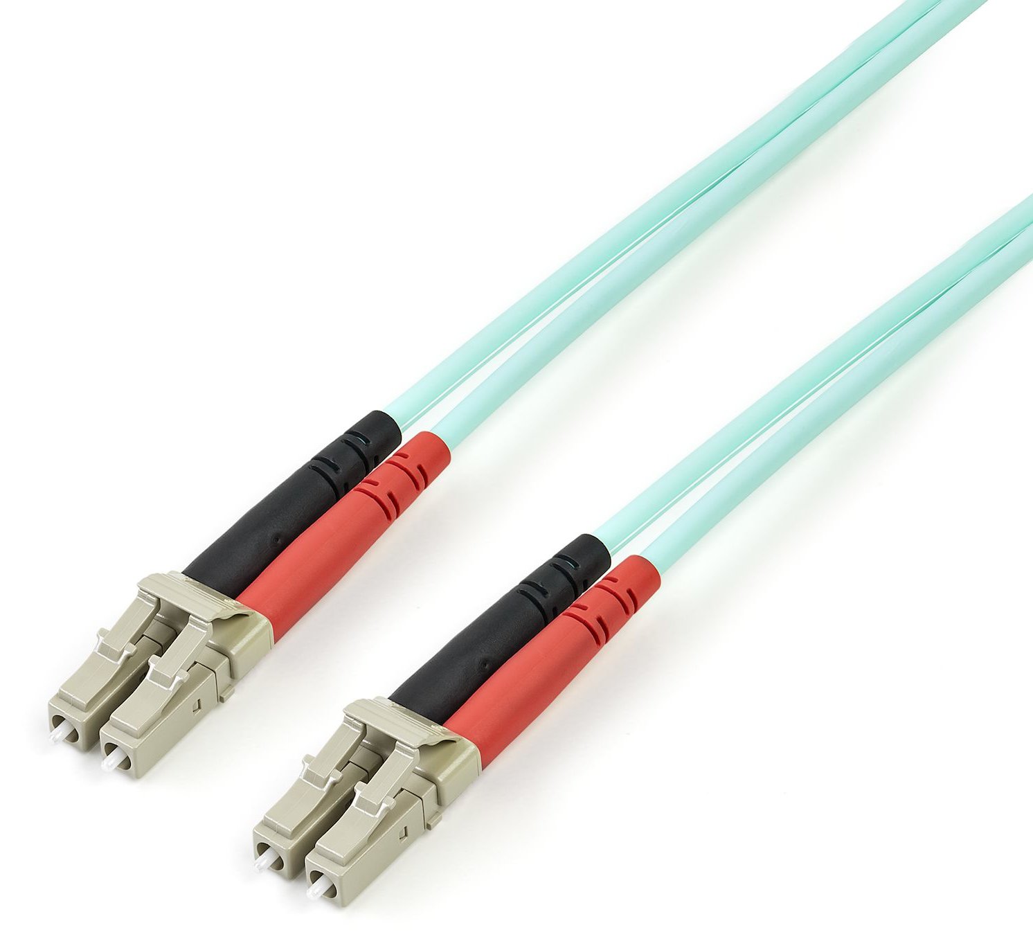 StarTech.com Aqua OM4 Duplex Multimode Fiber - 3m/ 9 ft - 100 Gb - 50/125 - OM4 Fiber - LC to LC Fiber Patch Cable