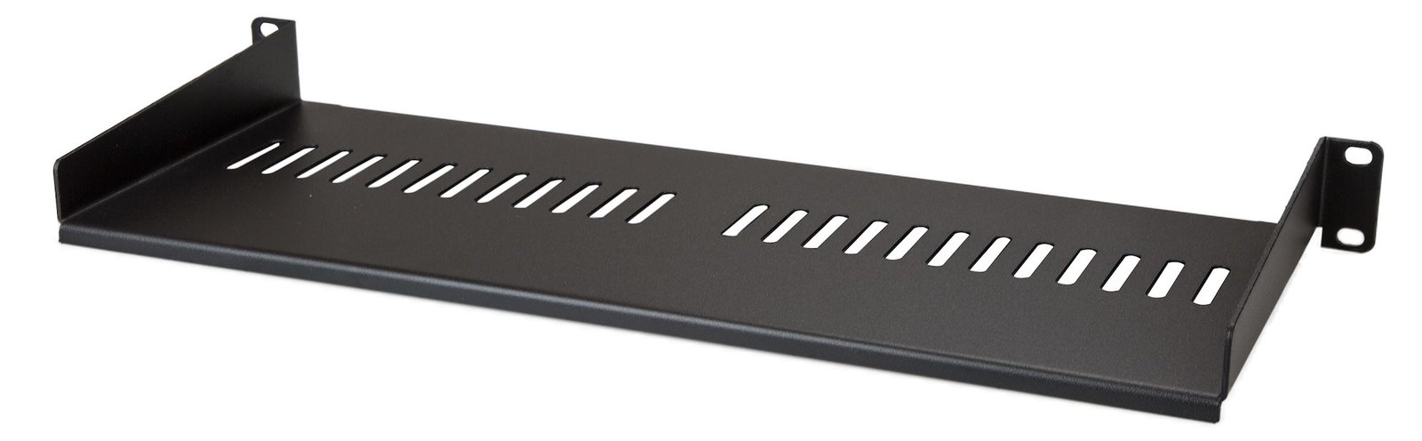 StarTech.com Belüfteter Server Rack Fachboden 1 HE - 175 mm Tief - Stahl - Rack - Regal - Schwarz - 1U - 17.8 cm (7)