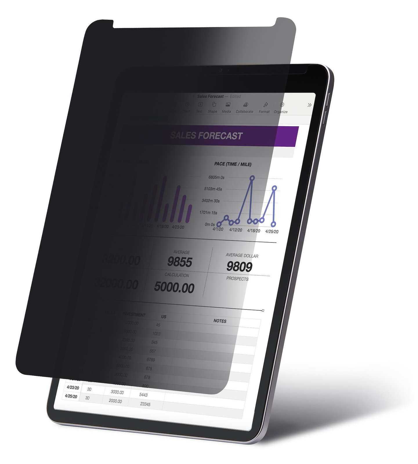 StarTech.com Bildschirmschutz für Tablet - for portrait/landscape, touch-enabled, +/-30° view, blocks up to 51% blue