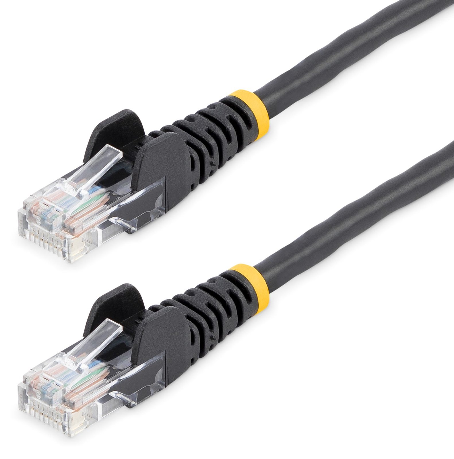StarTech.com Cat5e Patchkabel mit Snagless RJ45 Anschluss - Netzwerkkabel 5m - Schwarz - Patch-Kabel - RJ-45 (M)