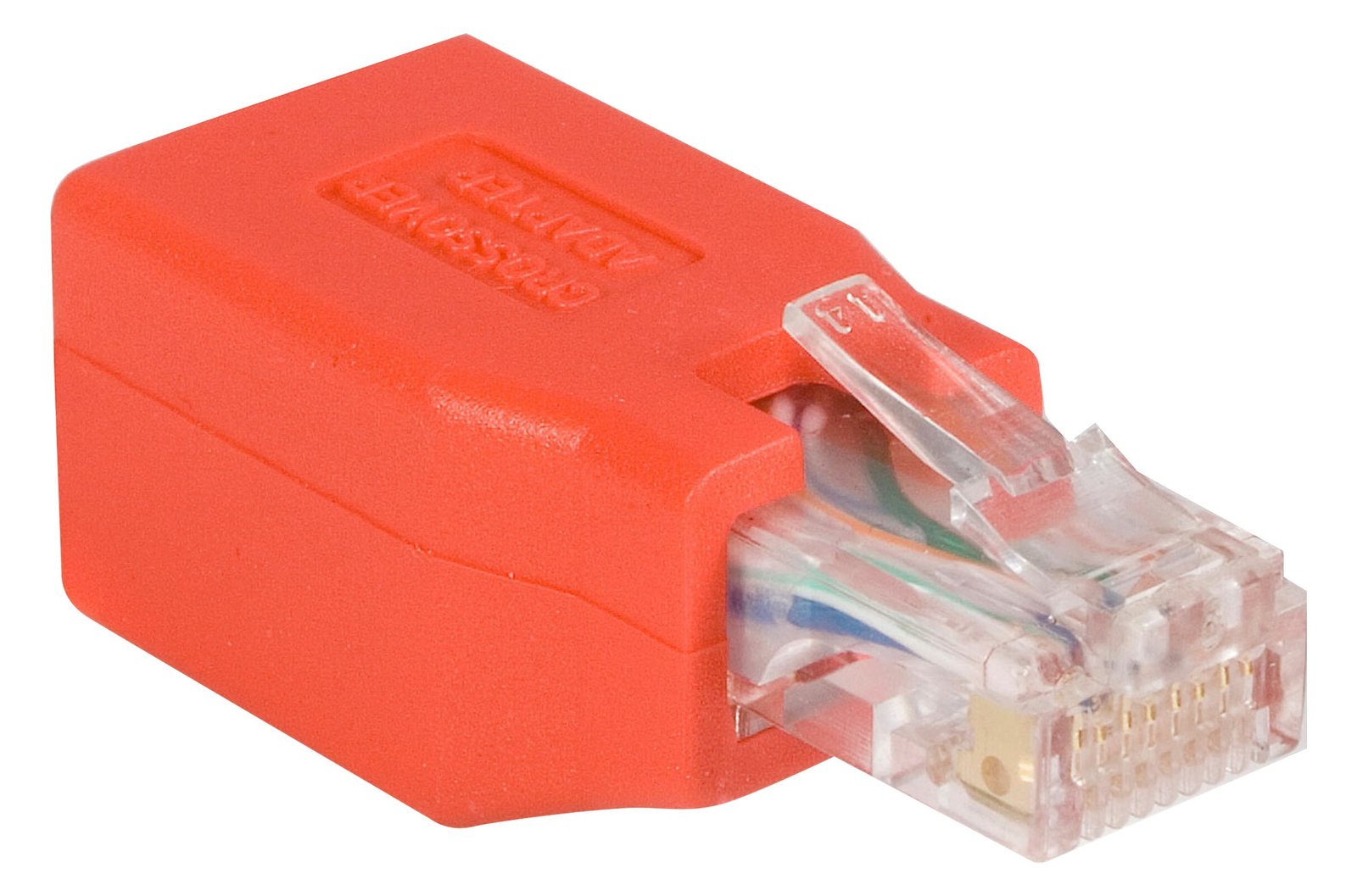 StarTech.com Cat6 Cable - Cat6 Crossover Adapter - GbE - Red - Ethernet Network Cable (C6CROSSOVER)