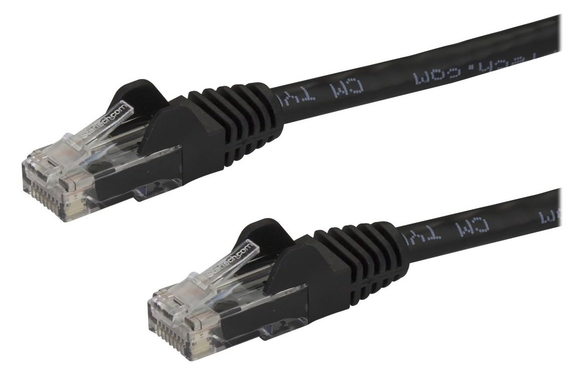 StarTech.com Cat6 Gigabit Patchkabel Snagless mit RJ45 UTP 10m in Schwarz