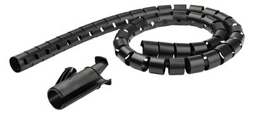 StarTech.com CMSCOILED Kabelbündelschlauch (1,5 m, 25mm / 1 Zoll Durchmesser, erweiterbarer Spiralkabel-Organizer) von LumaTech