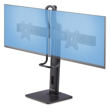 StarTech.com Crossbar Dual Monitor Desk Stand, Double 27inch Screens/VESA - Aufstellung - für 2 Monitore - Kunststoff von LumaTech