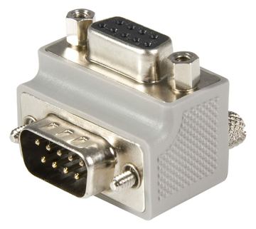 StarTech.com DB9 auf Seriell DB9 Kabel Adapter Typ 2 rechts gewinkelt - St/Bu - DB9 Koppler - Serieller Adapter von LumaTech