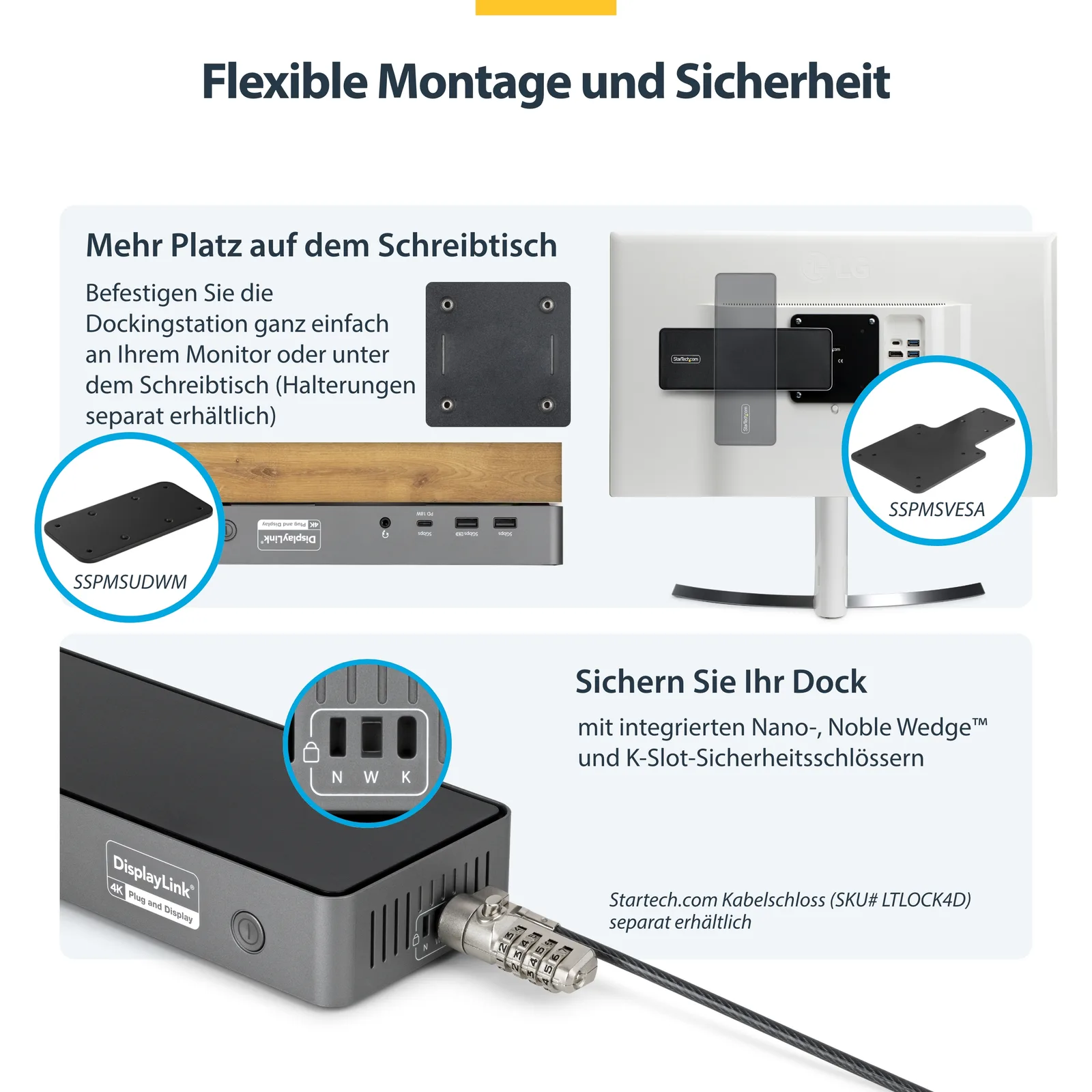 StarTech.com Dockingstation - für Laptop - USB-C, Ansicht 7