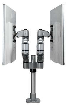 StarTech.com Doppelter Monitorarm für den Tisch - Premium Gelenkarm für Monitore von LumaTech