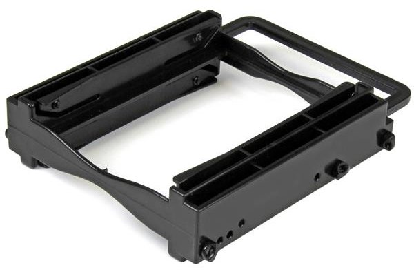 StarTech.com Dual 2,5 SSD/HDD Einbaurahmen für 3,5 Laufwerksschacht - Werkzeuglose Installation