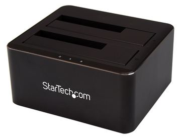 StarTech.com Dual Bay SATA HDD Docking Station - for 2 x 2.5 / 3.5 SATA SSD / HDD - Hot Swap von LumaTech