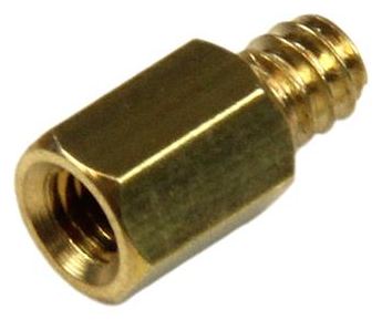 StarTech.com Ersatz PC #6-32 auf M3 Abstandshalter - 50 Stck. - Nivellierschrauben-Standoff - 0.4 cm (Packung mit 50) von LumaTech