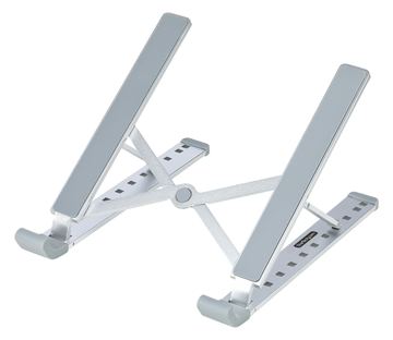 StarTech.com Foldable Laptop Riser Stand, Portable Height Adjustable Ergonomic Laptop Stand, Ventilated Aluminum Frame von LumaTech
