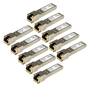StarTech.com Gigabit RJ45 Kupfer SFP Transceiver Modul - HP J8177C kompatibel 1000Base-T - Mini GBIC - 10er pack - SFP von LumaTech