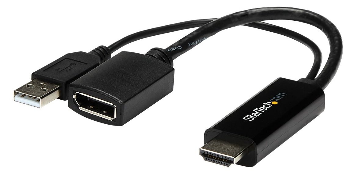 StarTech.com HDMI auf DisplayPort Adapter - HDMI auf DisplayPort Konverter mit USB Power