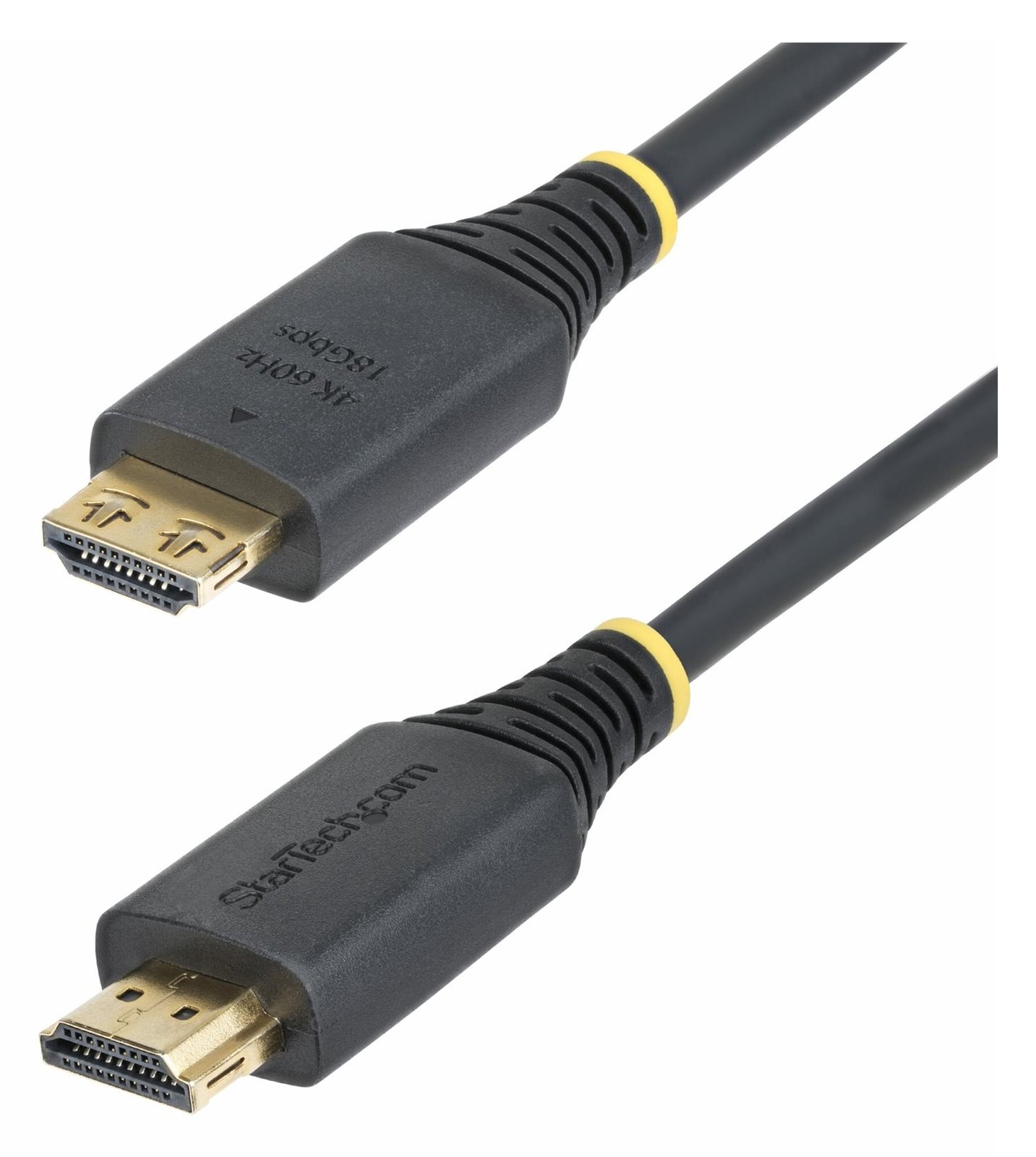StarTech.com High Speed - HDMI männlich zu HDMI männlich - 2 m - abgeschirmt - Schwarz - halogenfrei, passiv, 4K60Hz