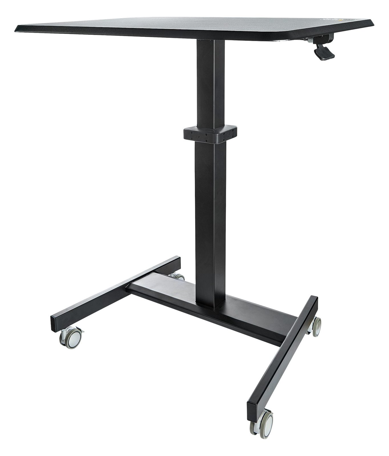 StarTech.com Höhenverstellbarer Schreibtisch - Sit Stand Workstation -Ergonomischer Stehpult mit Rollen